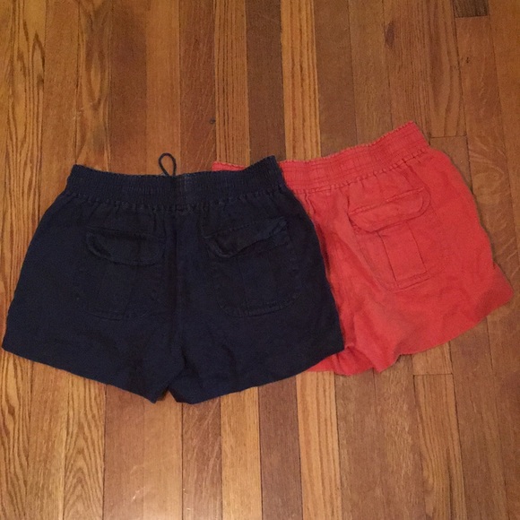 J.Crew women bundle linen shorts elastic waist S - Picture 2 of 3